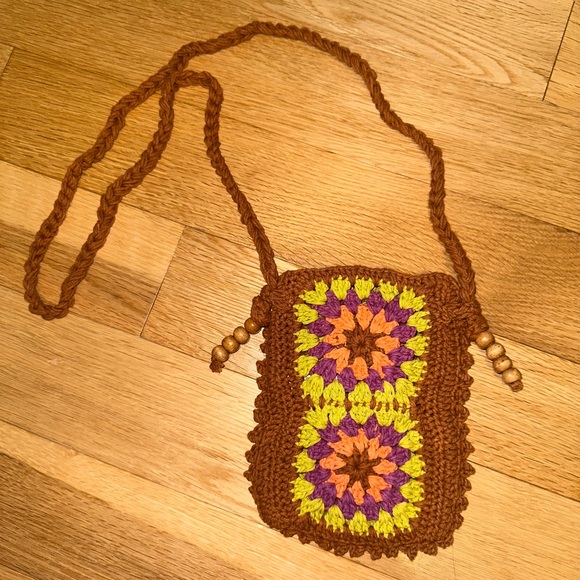 Urban Outfitters Granny Crochet Shoulder Bag NEW - Picture 4 of 9